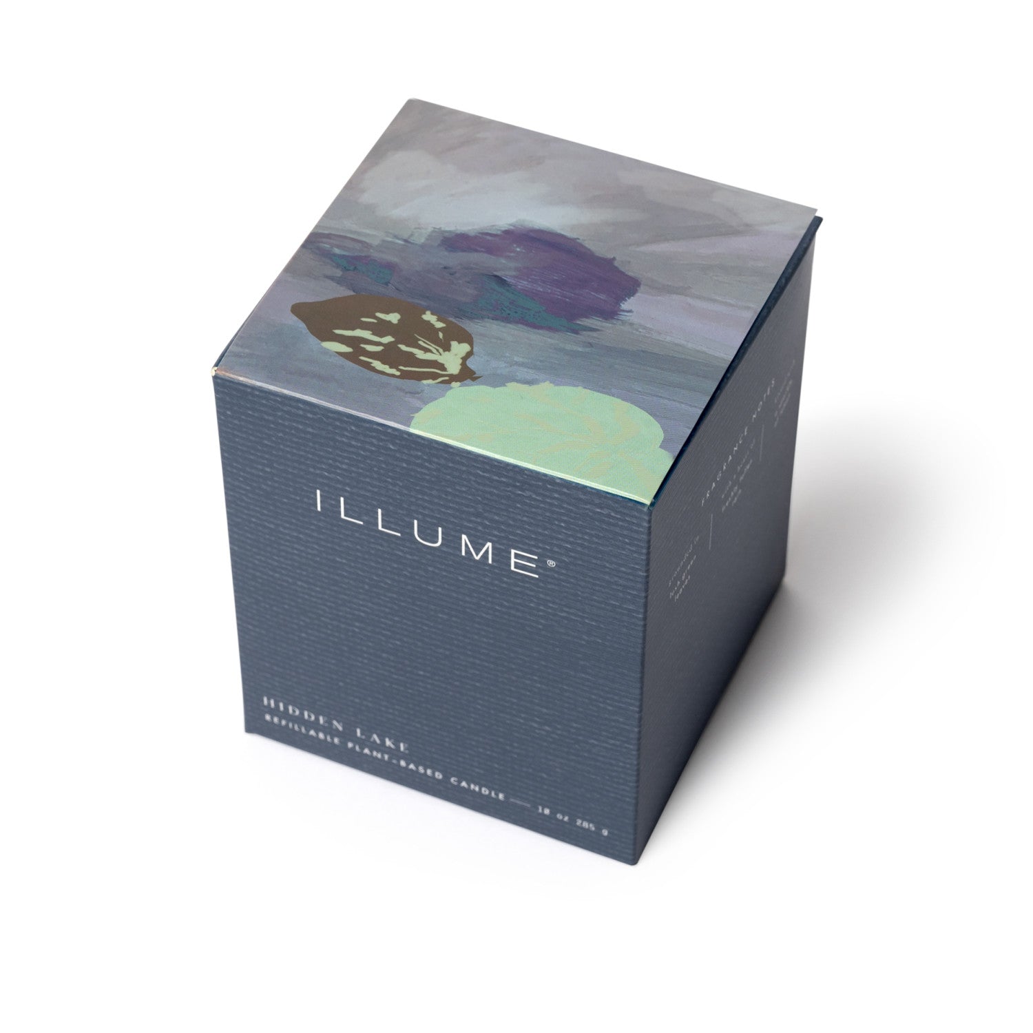 Hidden Lake Boxed Glass Illume Candle