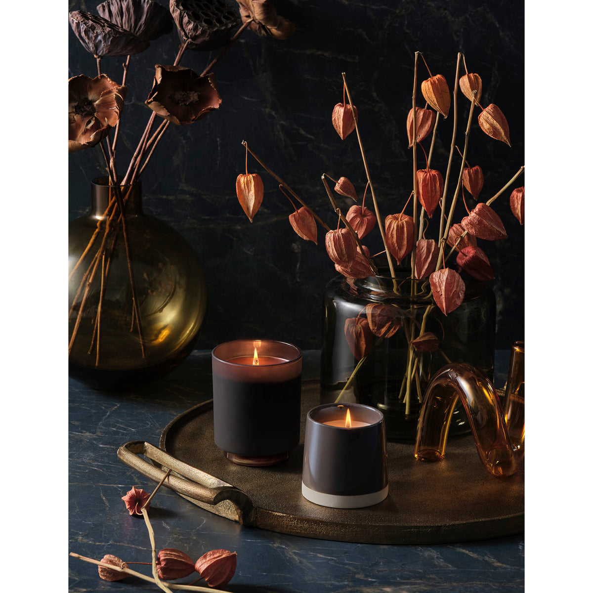 Woodfire Refillable Boxed Glass Candle