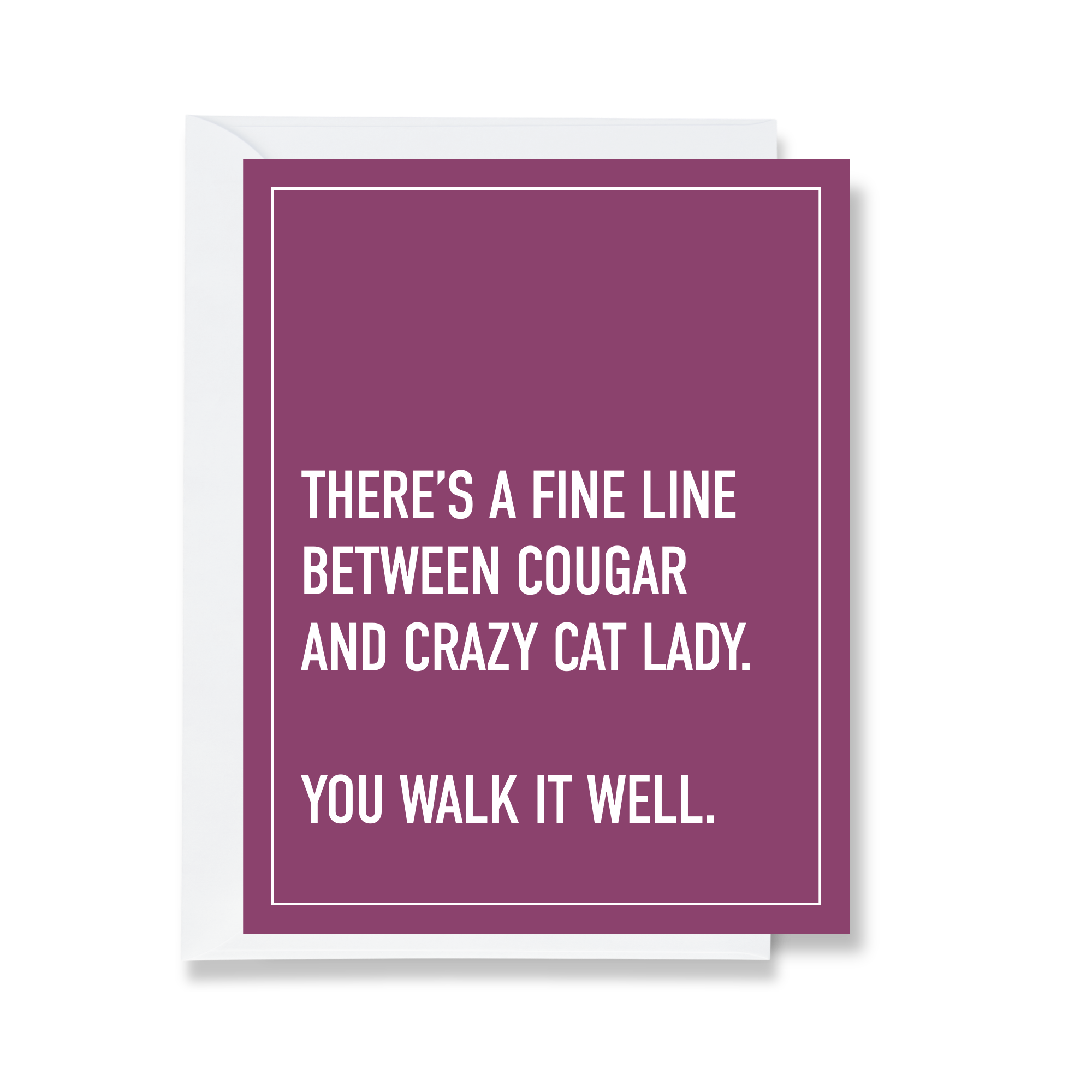 Cougar And Crazy Cat Lady Greeting Card