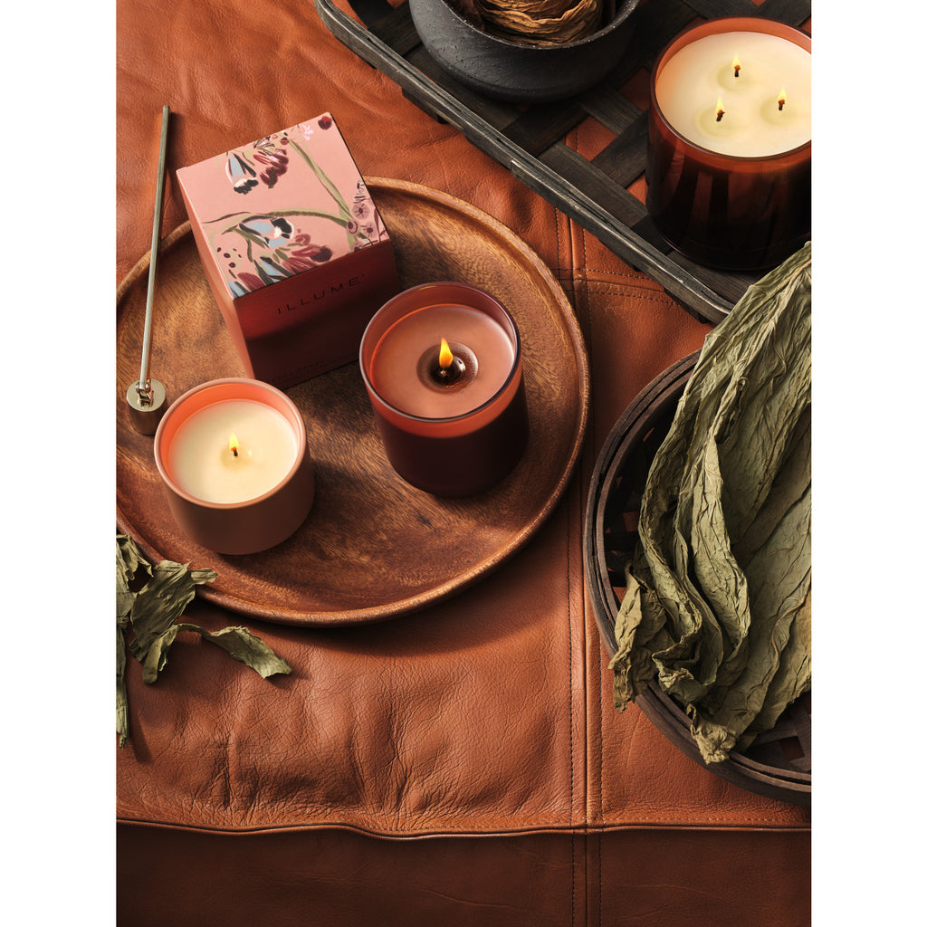 Terra Tabac Statement Glass Illume Candle