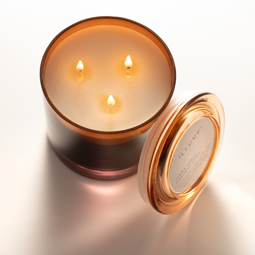 Terra Tabac Statement Glass Illume Candle