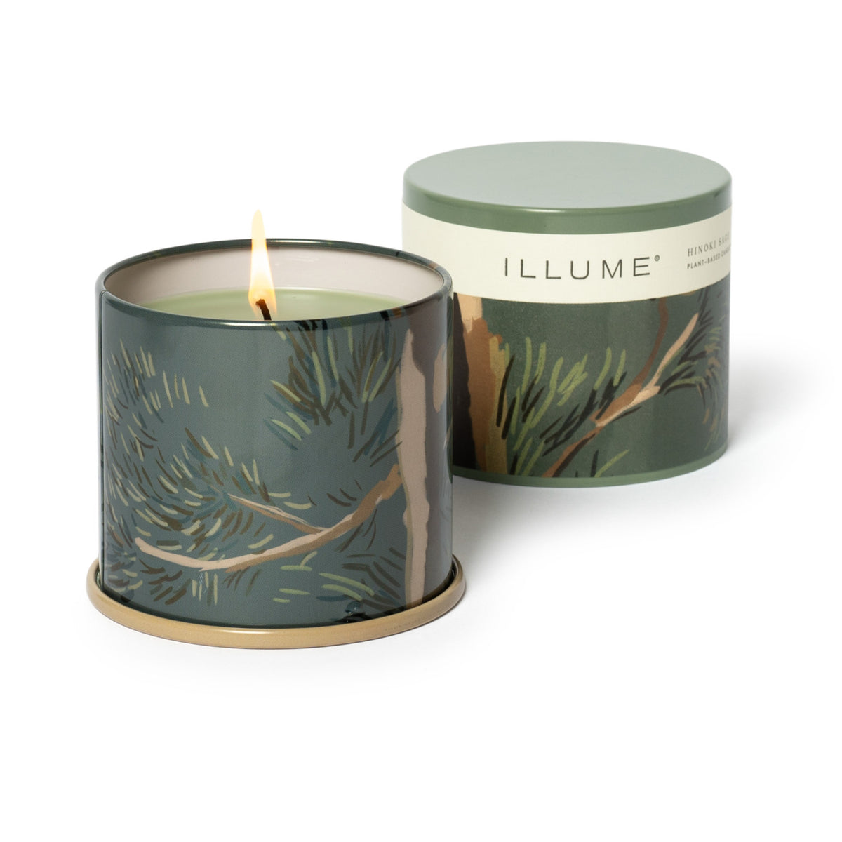 Hinoki Sage Vanity Tin Illume Candle