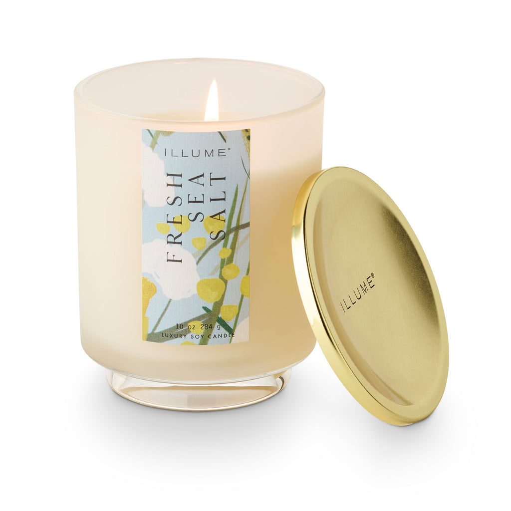 Fresh Sea Salt Signature Glass Illume Candle