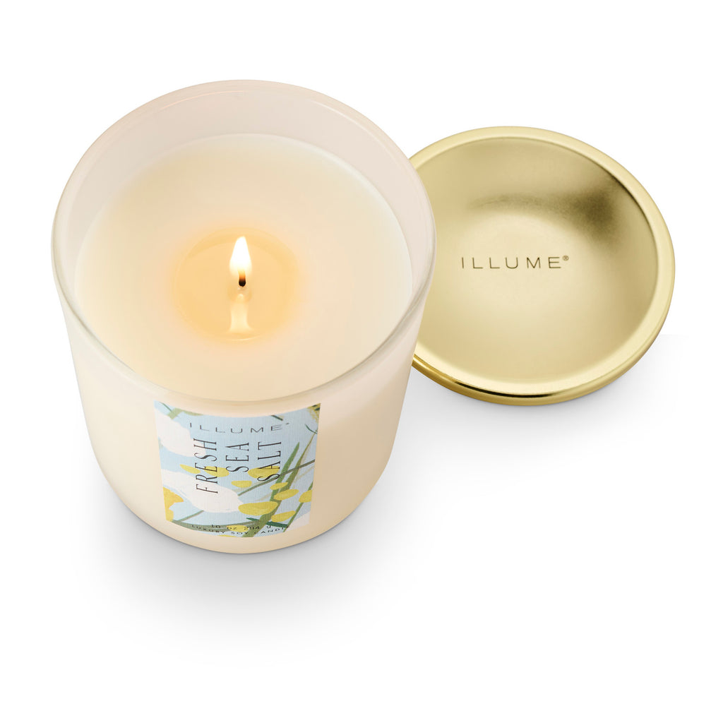 Fresh Sea Salt Signature Glass Illume Candle
