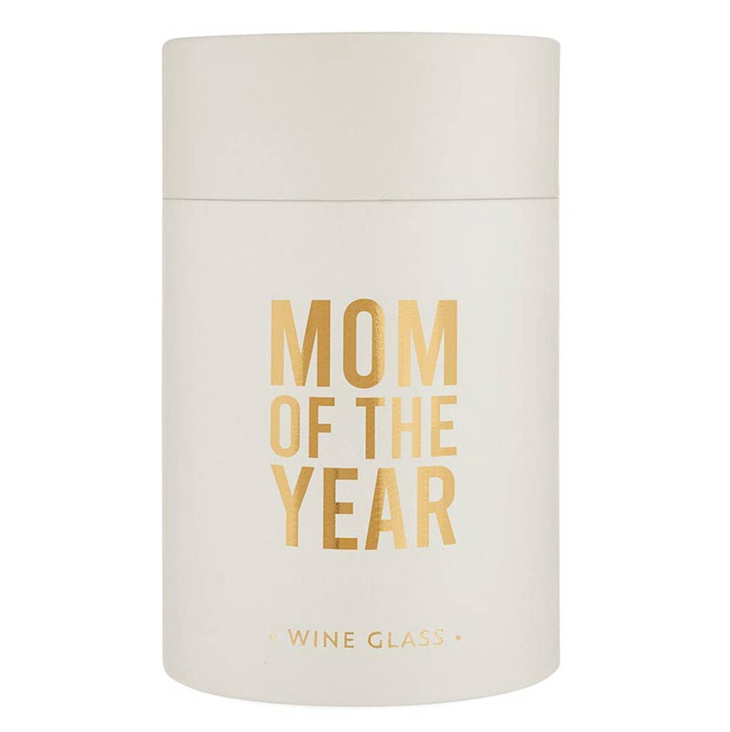 Mom of the Year - Stemless Wine Glass -