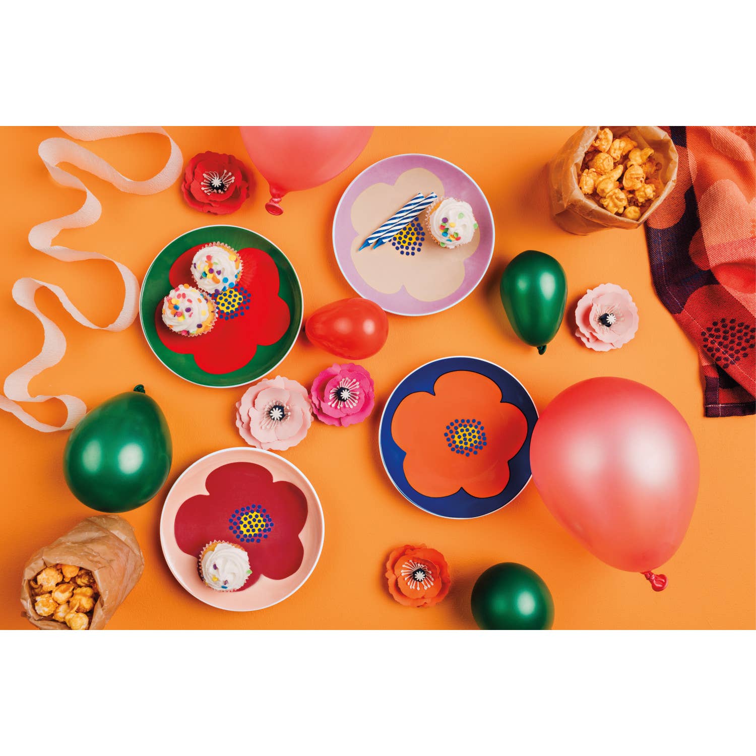 Poppy Appetizer Plates Assorted