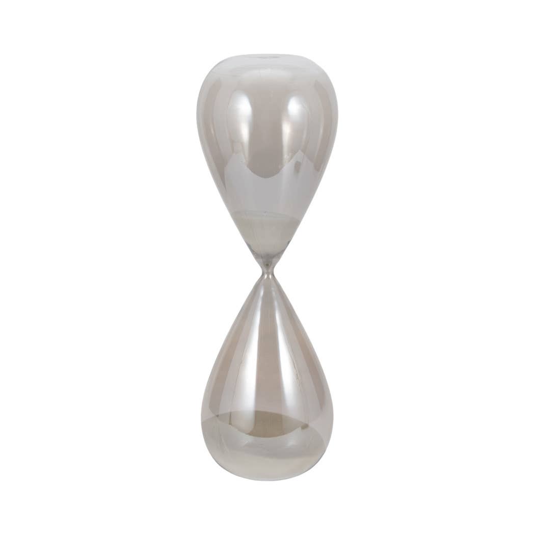 Large Teardrop Silhouette Hourglass - Grey, 20 in.