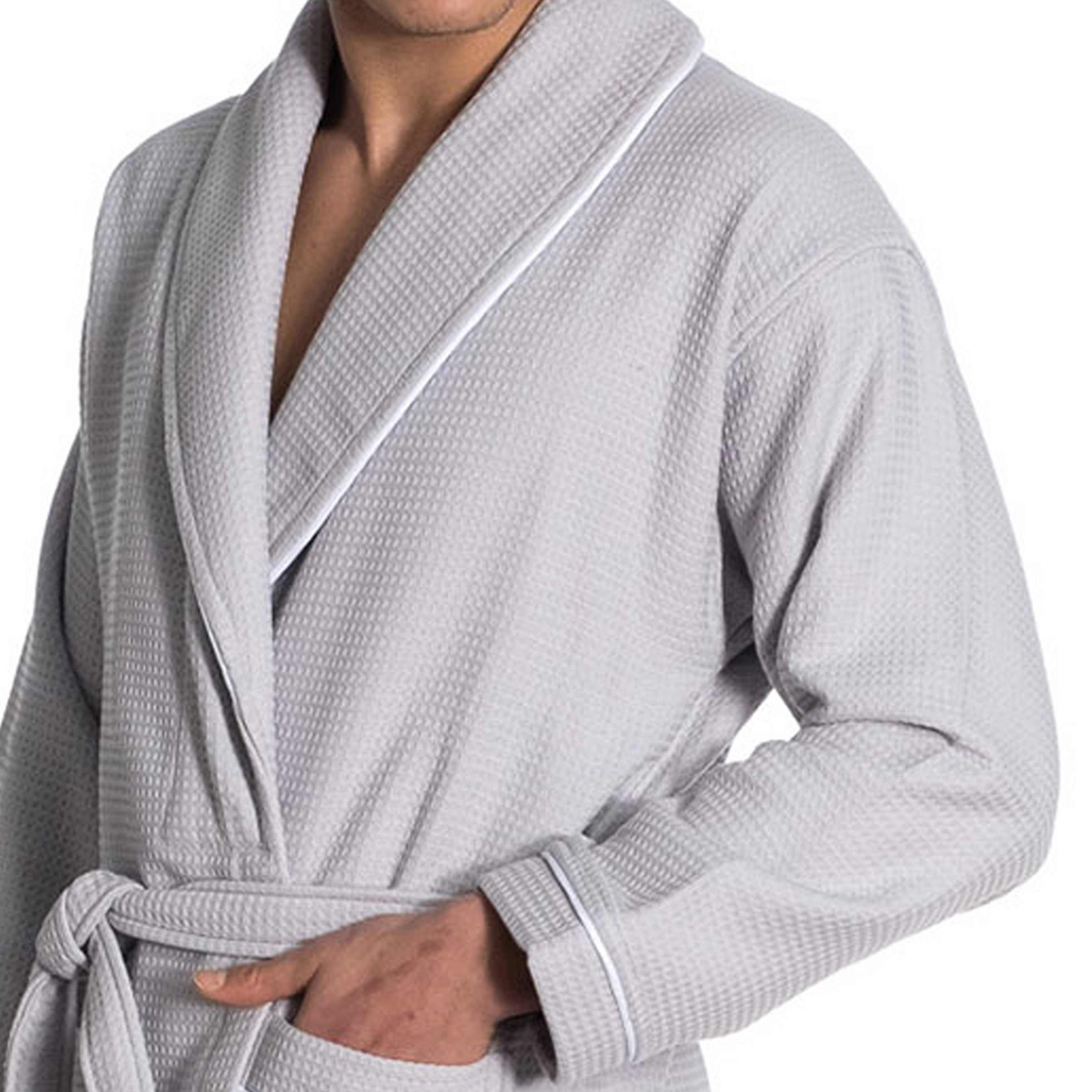 Waffle Terry Turkish Cotton Unisex Bathrobe