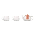 Ceramic/Glass Teapot 32oz and Mug Set - Pink -Core Home -