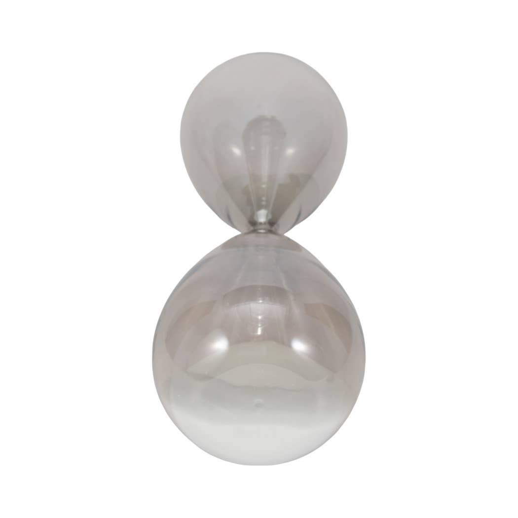 Large Teardrop Silhouette Hourglass - Grey, 20 in.