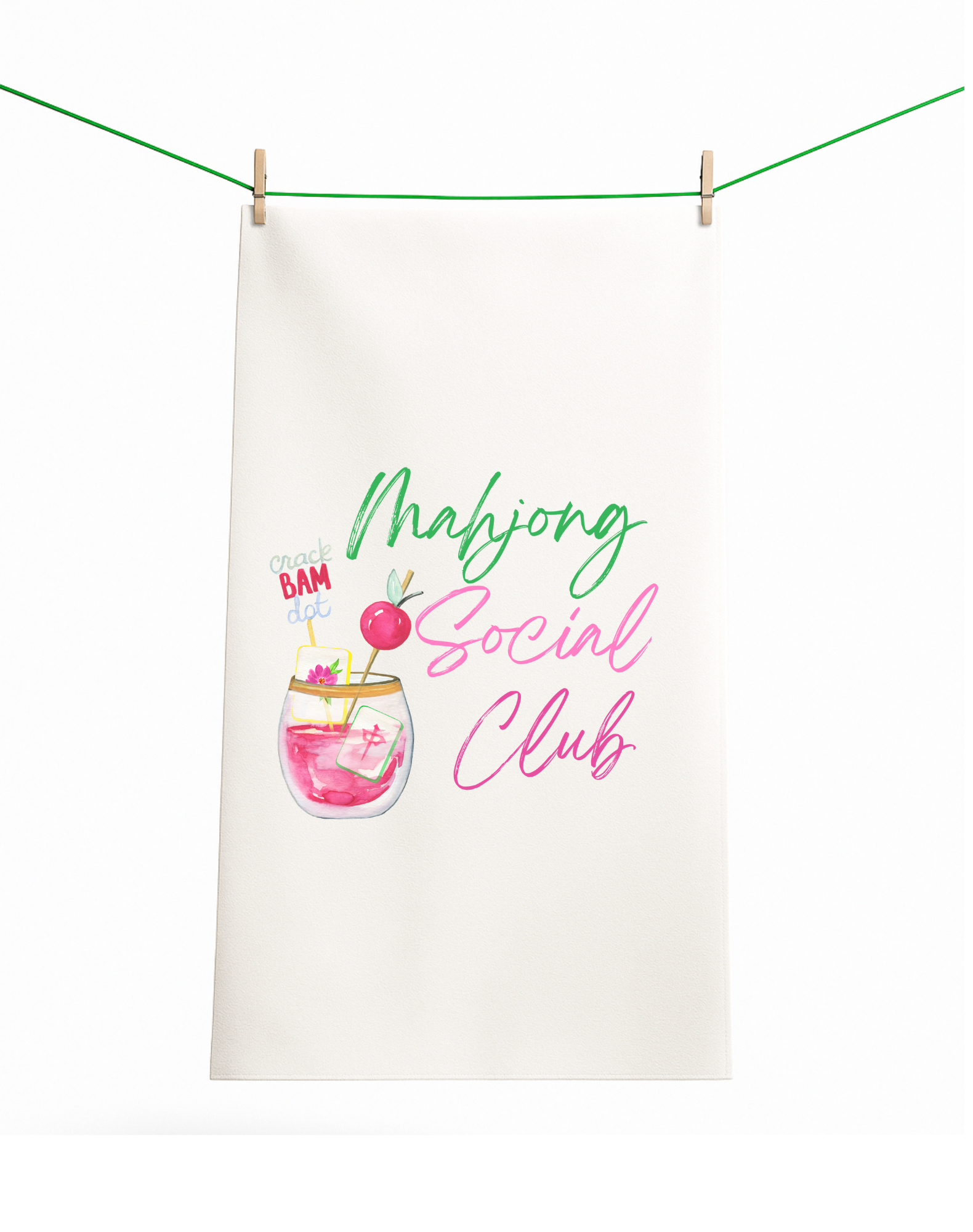 Mahjong Social Club towel