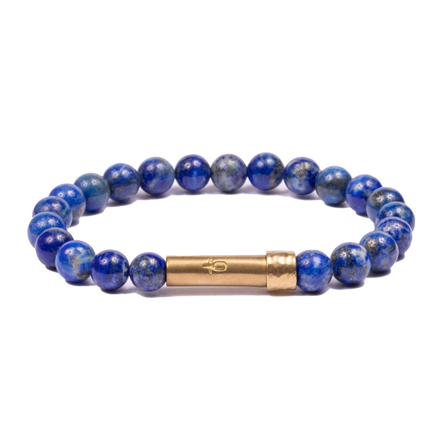 Polished Lapis Lazuli Intention Bracelet - Wishbeads