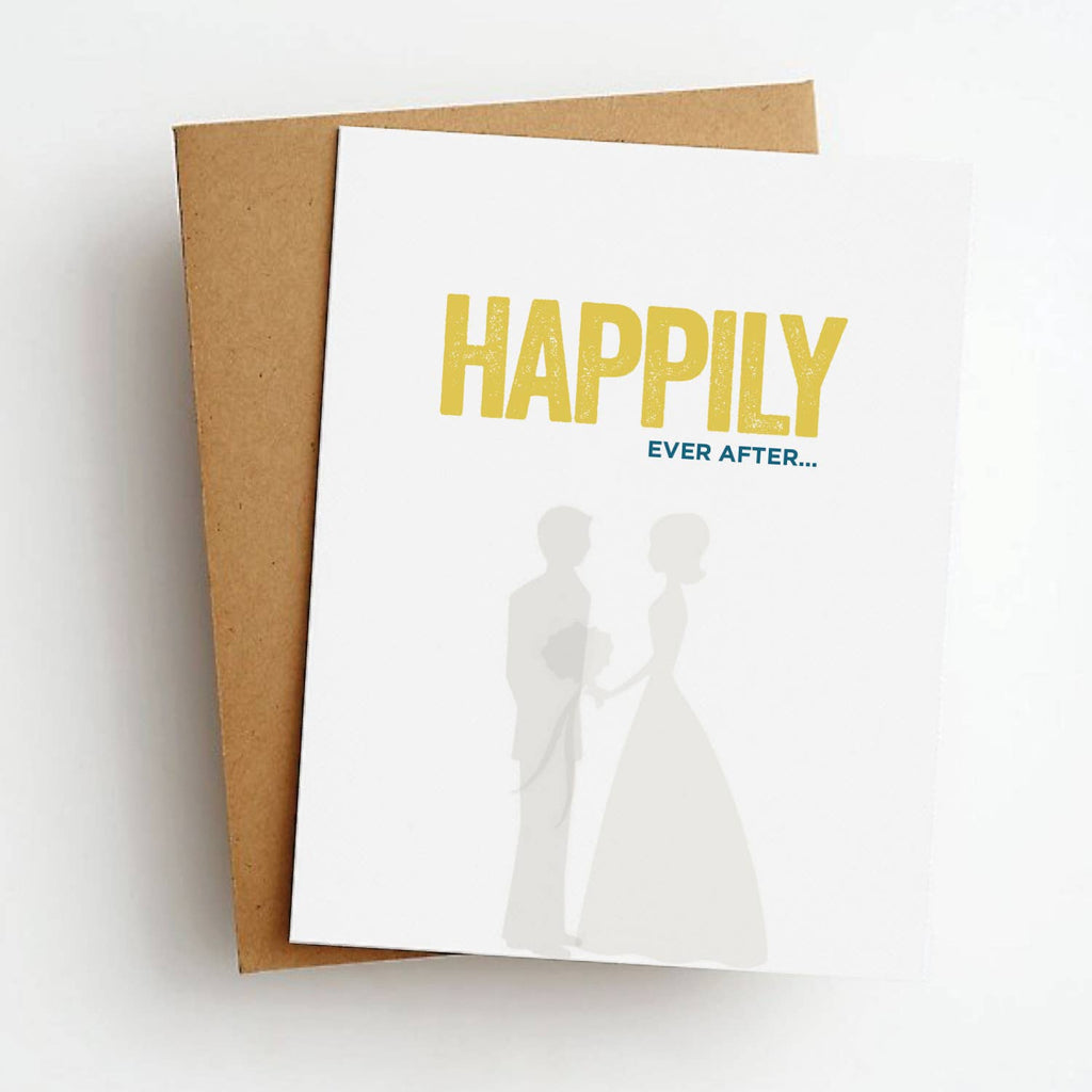 Happily Ever After Wedding Greeting Card