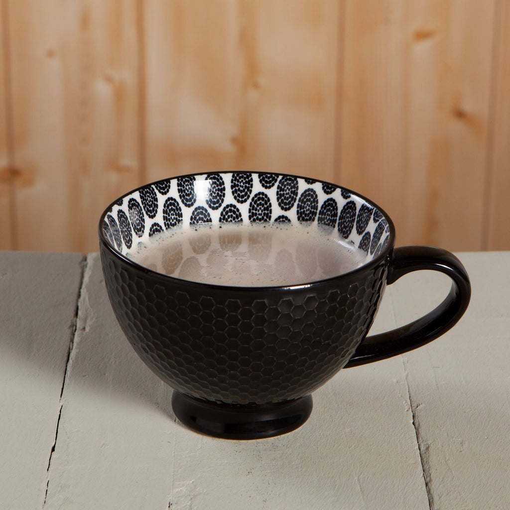 Black Latte Mug 14 oz
