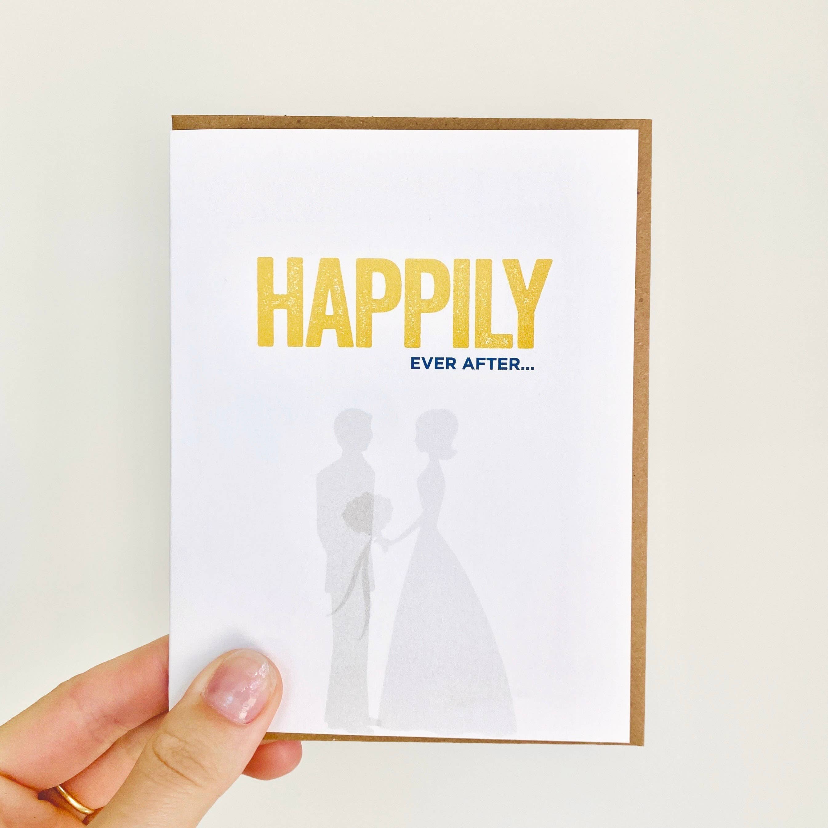 Happily Ever After Wedding Greeting Card