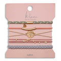 "Explore" Gold Compass Charm Hair Tie Bracelets- K'lani hair tie bracelets