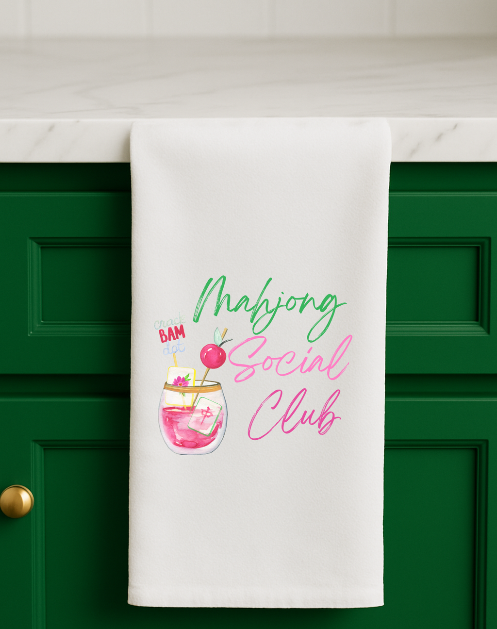 Mahjong Social Club towel