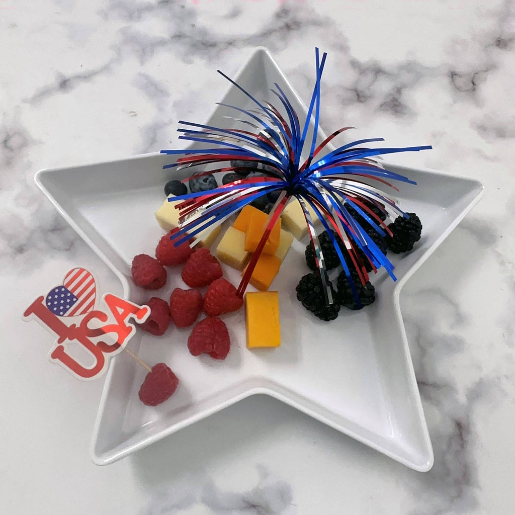 Patriotic Star  -Melamine 11 1/4" Plate