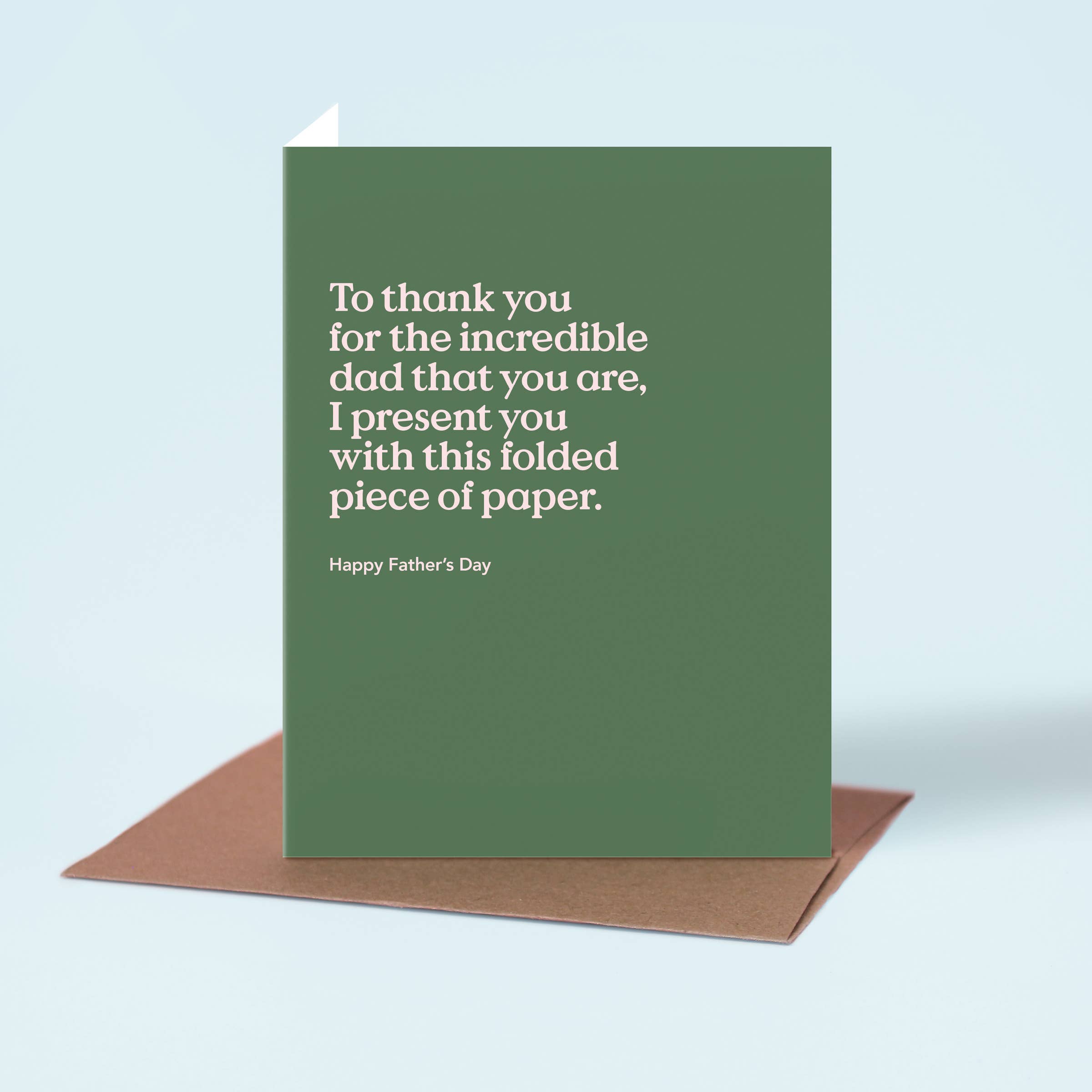 Incredible Dad Funny Father's Day Card