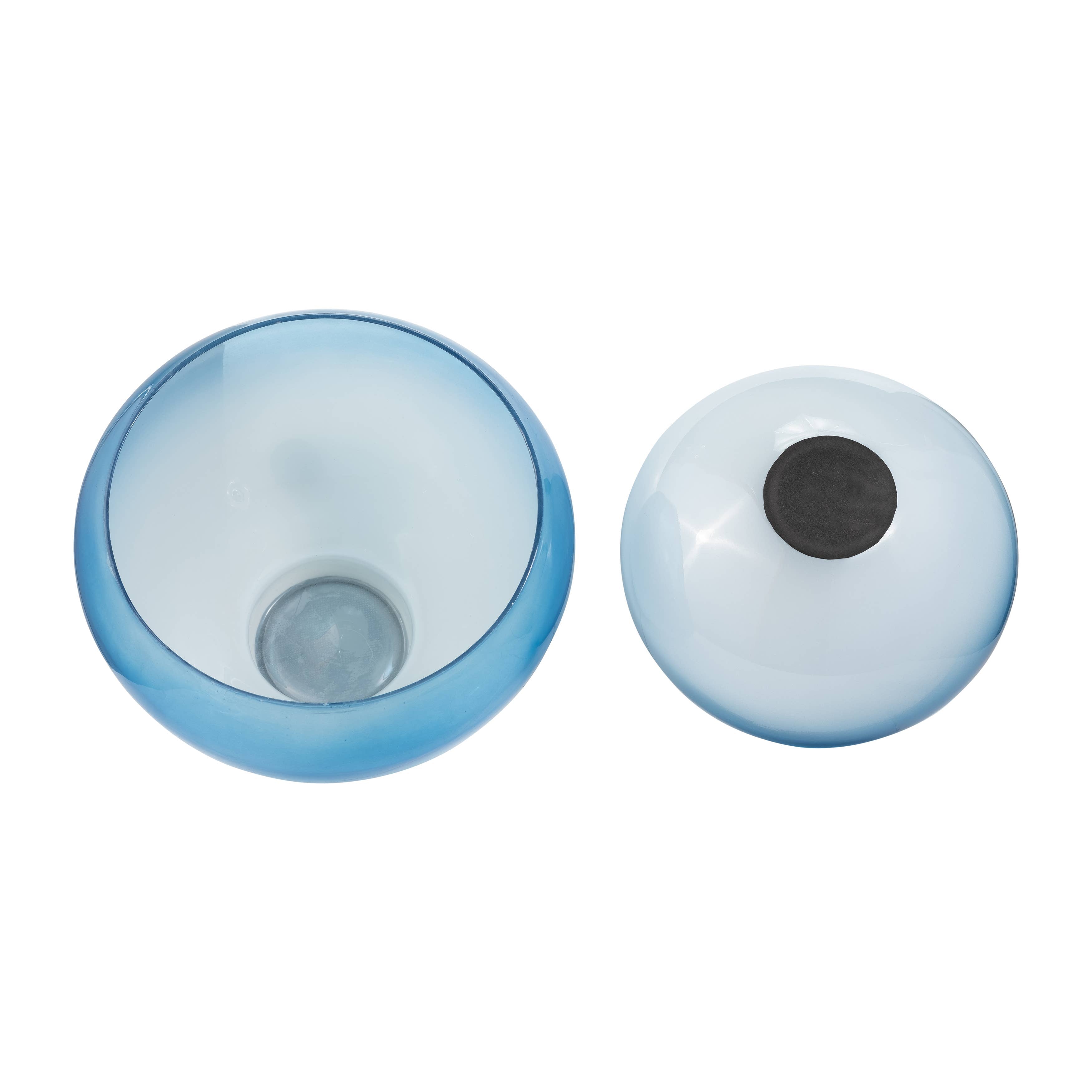 Decorative Bowls - Blue Glass Ombre, 10/14 in.