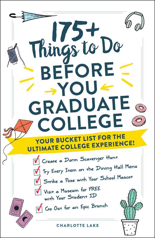 "175+ Things to Do Before You Graduate College by Charlotte Lake" - Simon & Schuster -