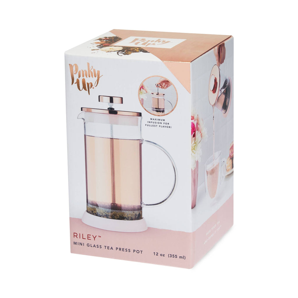 Mini Coffee -Glass Portable and Tea Press Pot 12oz