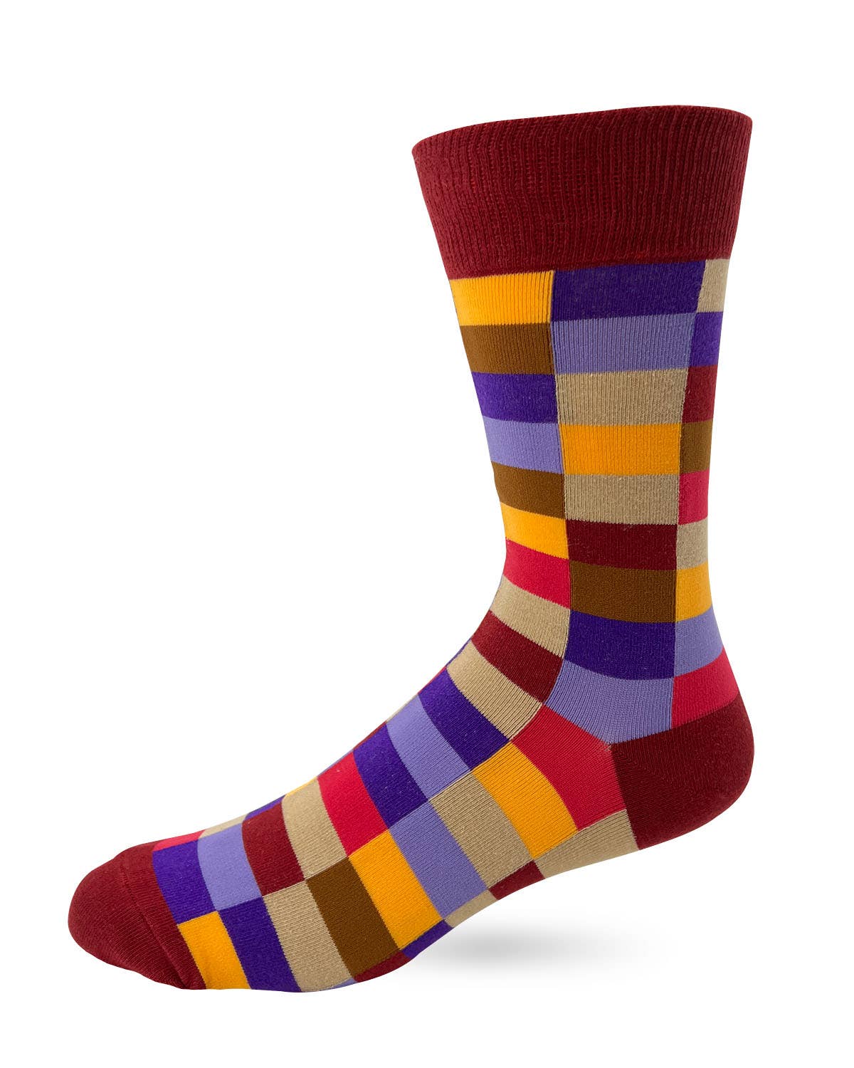 Colorful Grid Men's Socks