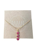 Triple Stone Necklace
