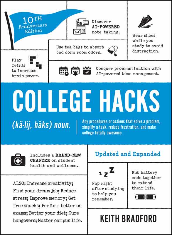 "College Hacks: Updated and Expanded by Keith Bradford" - Simon & Schuster -