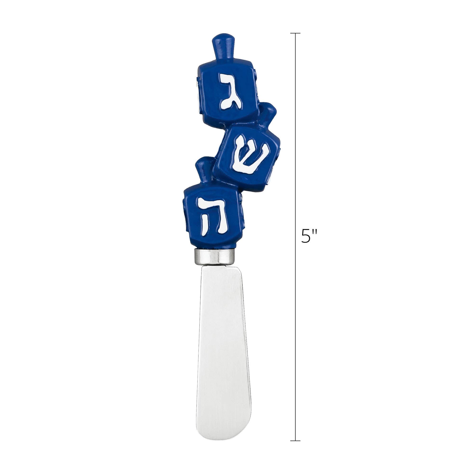 Dreidel Polyresin Cheese Spreader