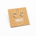 Sterling Silver Circle Bar Stud