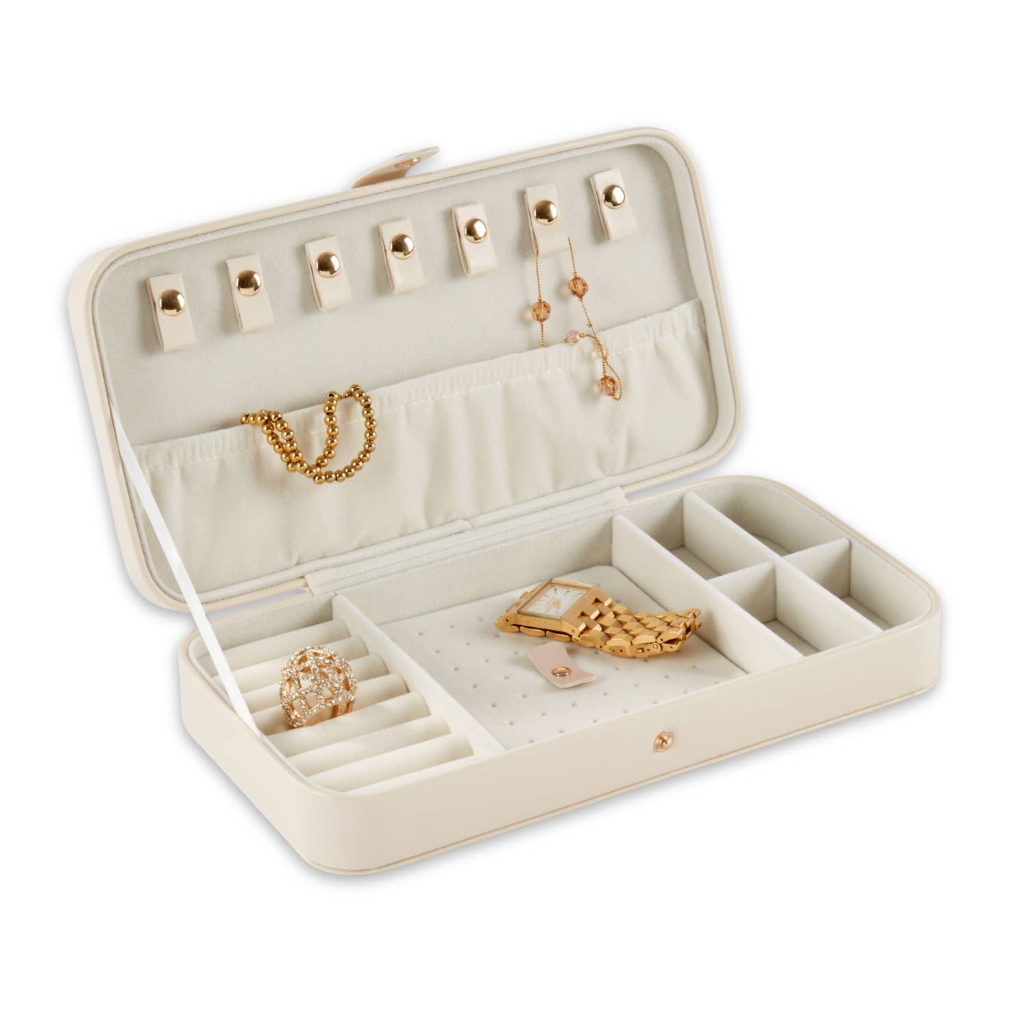 Isla Multi-Compartment Travel Jewelry Case