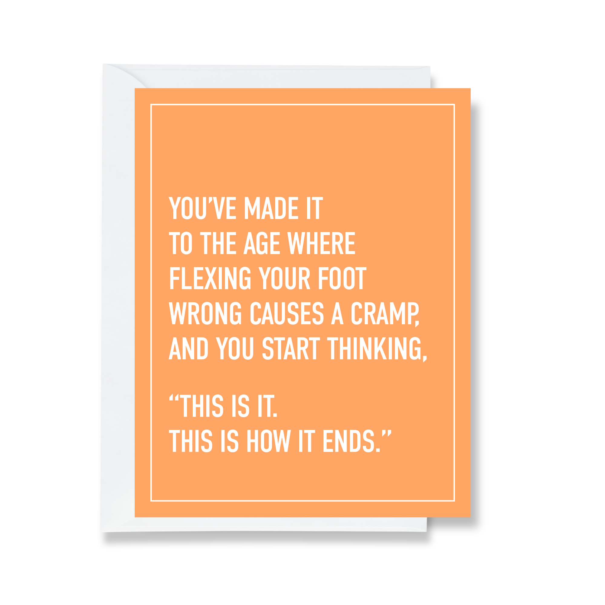 Foot Cramps Greeting Card