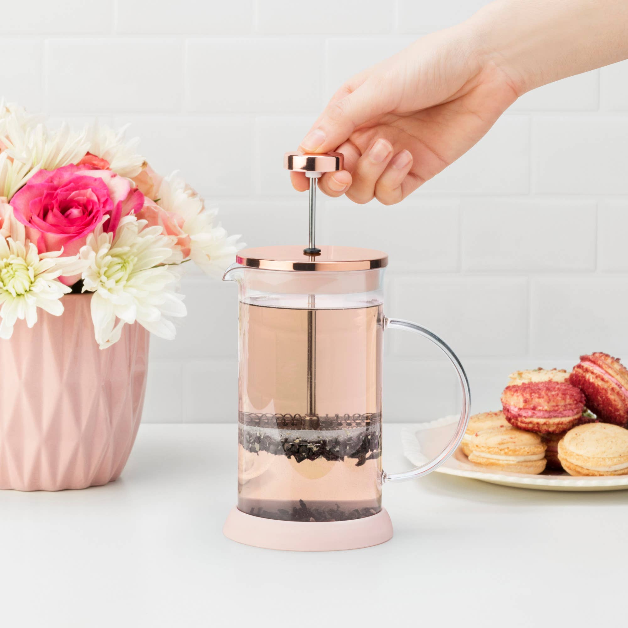 Mini Coffee -Glass Portable and Tea Press Pot 12oz