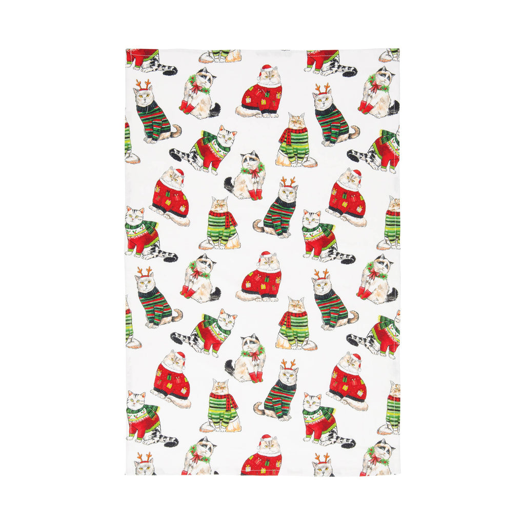 Christmas Cats Kitchen Towel