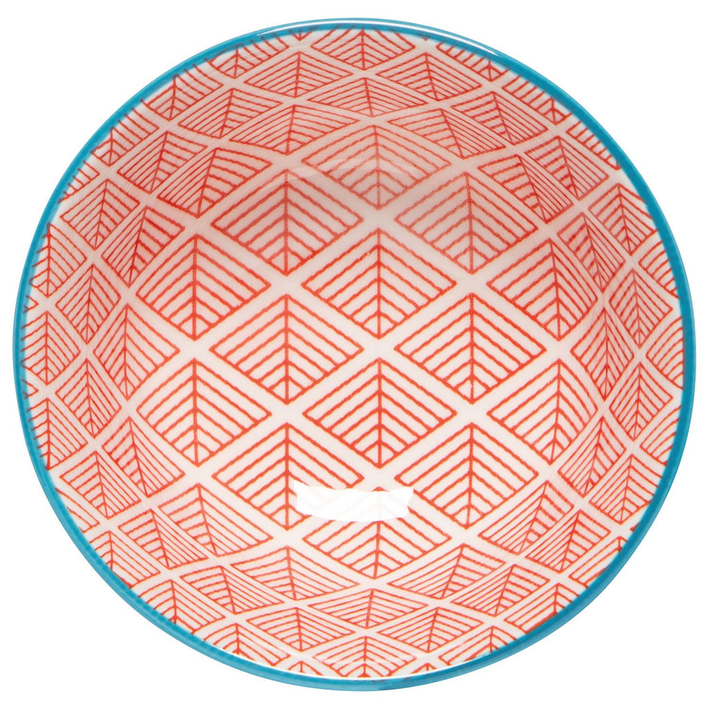 Blue Red Dash Bowl 3.5 inch