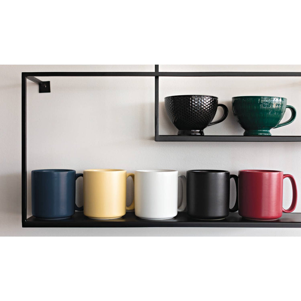 Black Latte Mug 14 oz