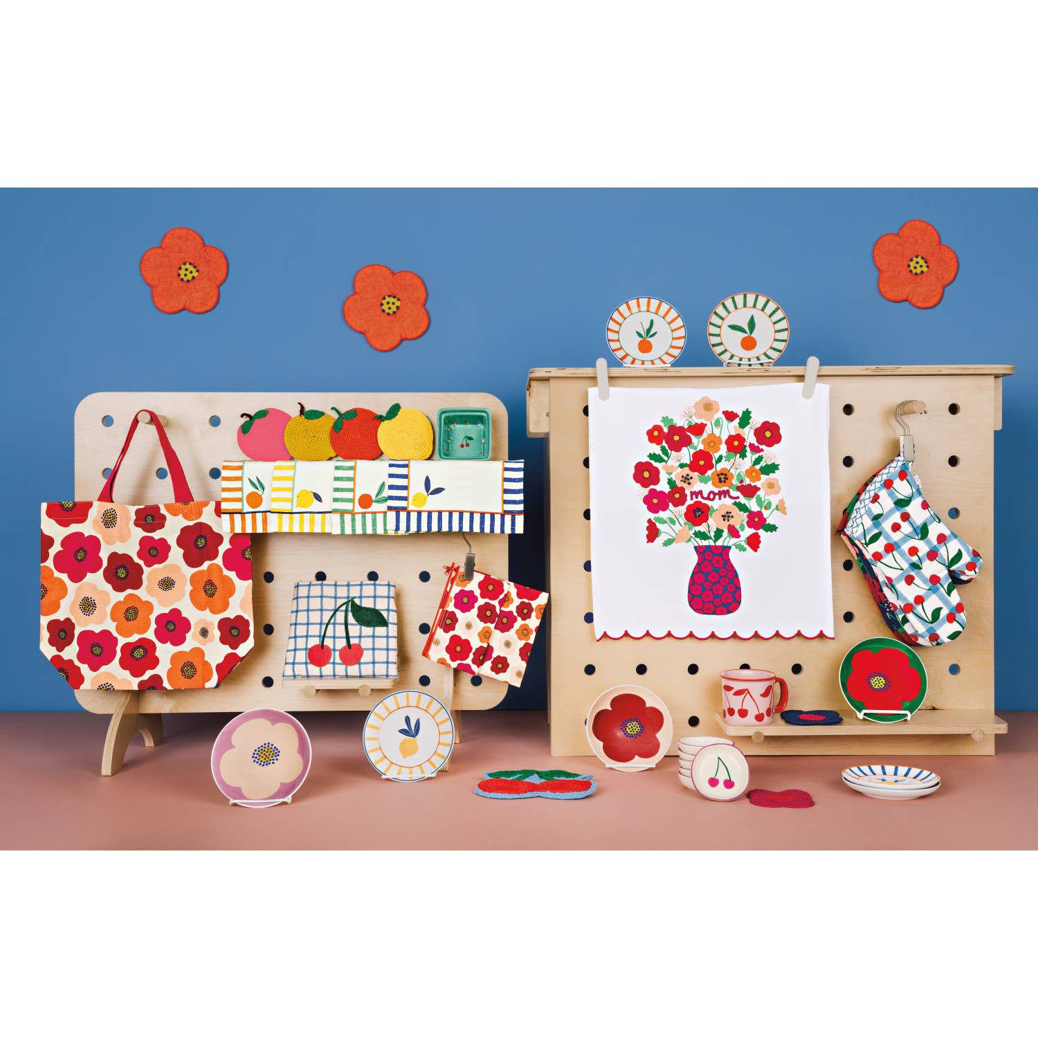 Poppy Appetizer Plates Assorted