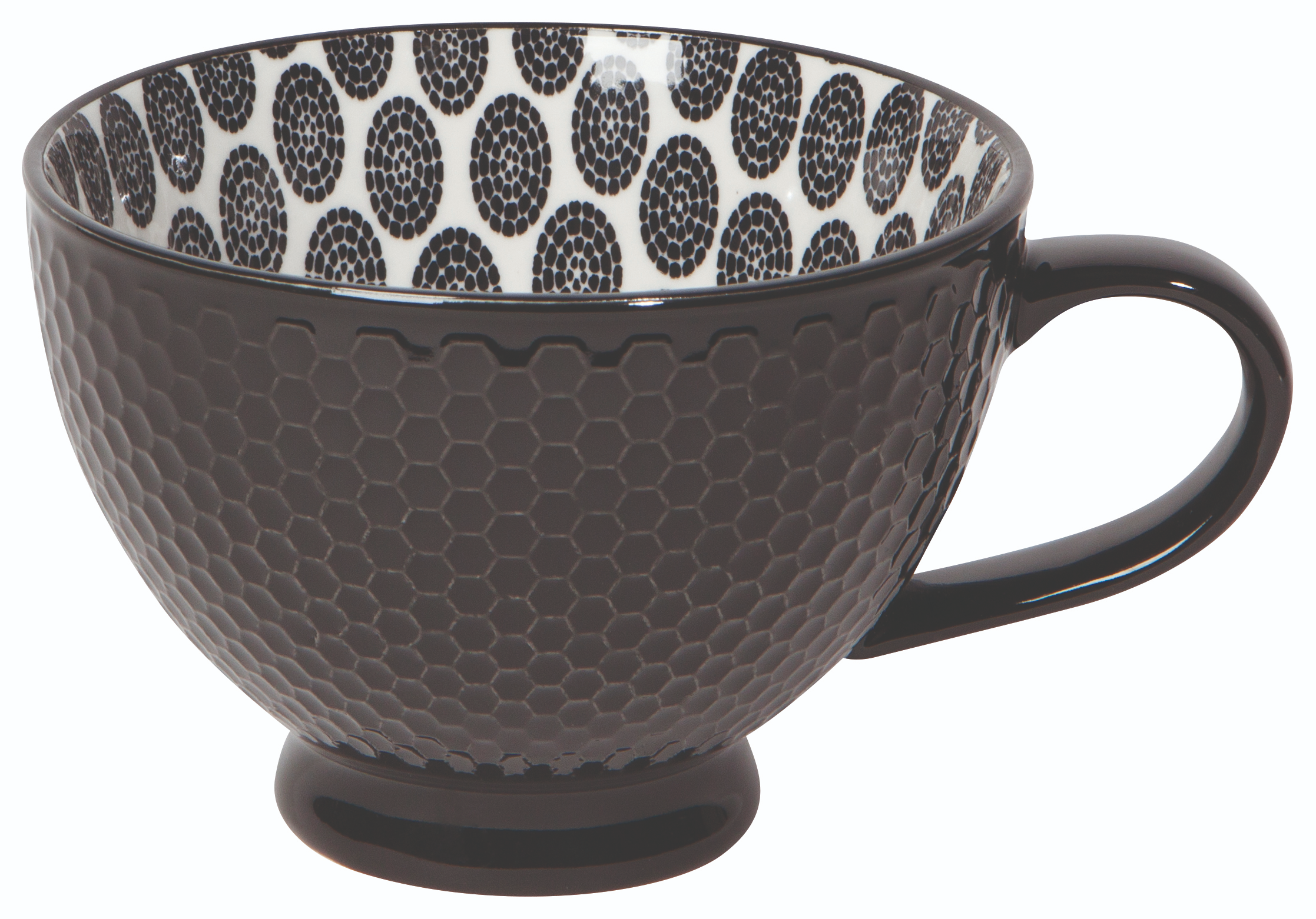 Black Latte Mug 14 oz
