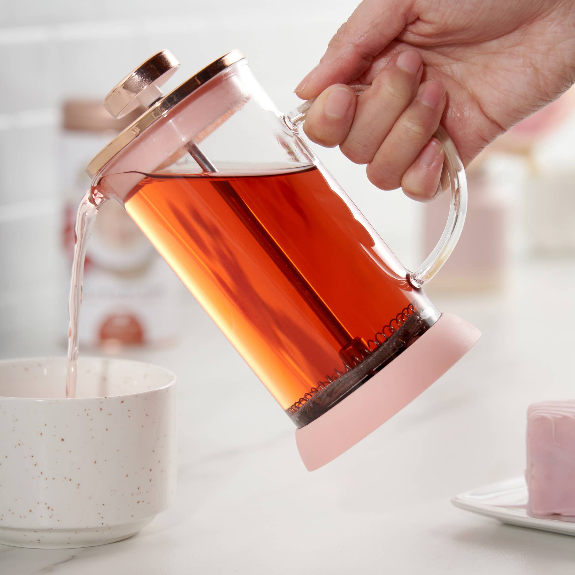 Mini Coffee -Glass Portable and Tea Press Pot 12oz
