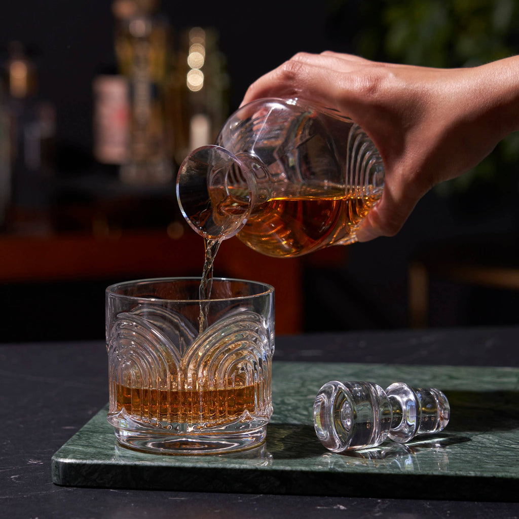 Stacking Decanter and Glasses Set Deco Beau