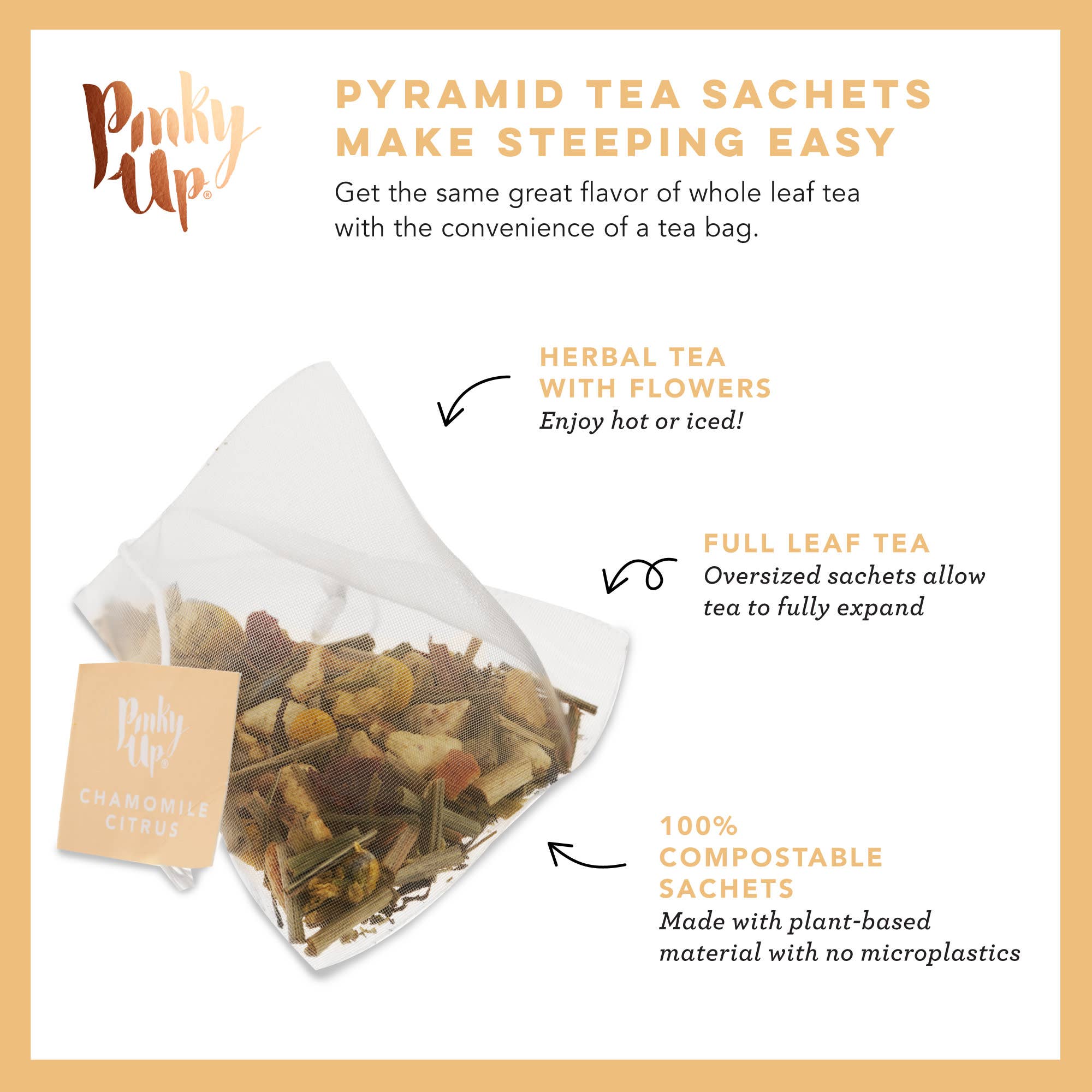 Chamomile Citrus Herbal Tea 15 Sachets