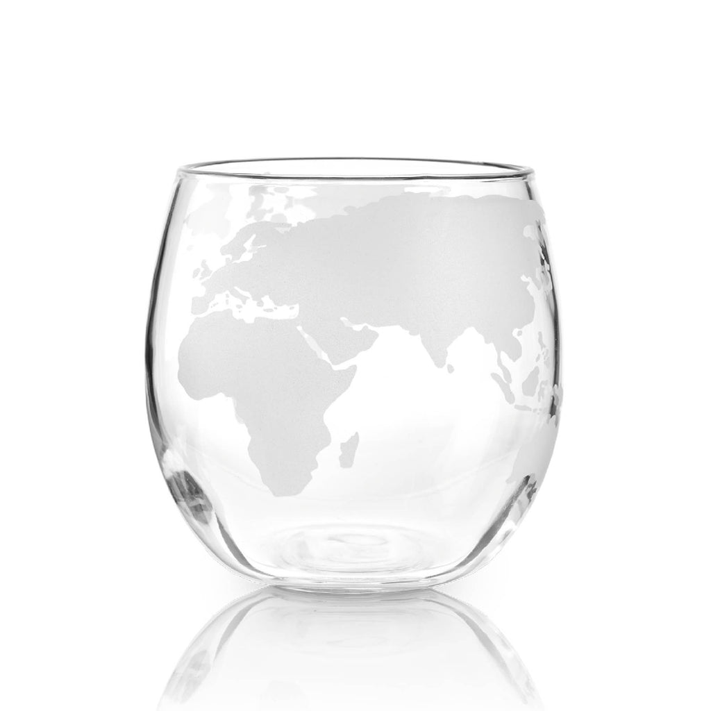 Globe Themed Whiskey Tumblers