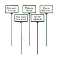 Garden Signs-Antique White-5 Assorted