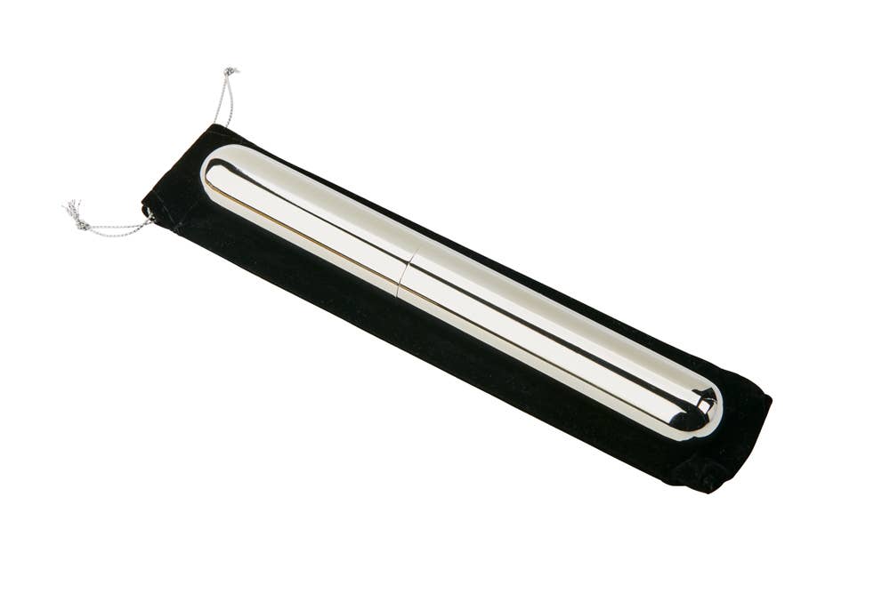 Stainless Steel Cigar Tube with Black Pouch-Groomsmen's Gift