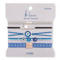 "Resist" Blue Evil Eye Hair Tie Bracelets- K'lani hair tie bracelets