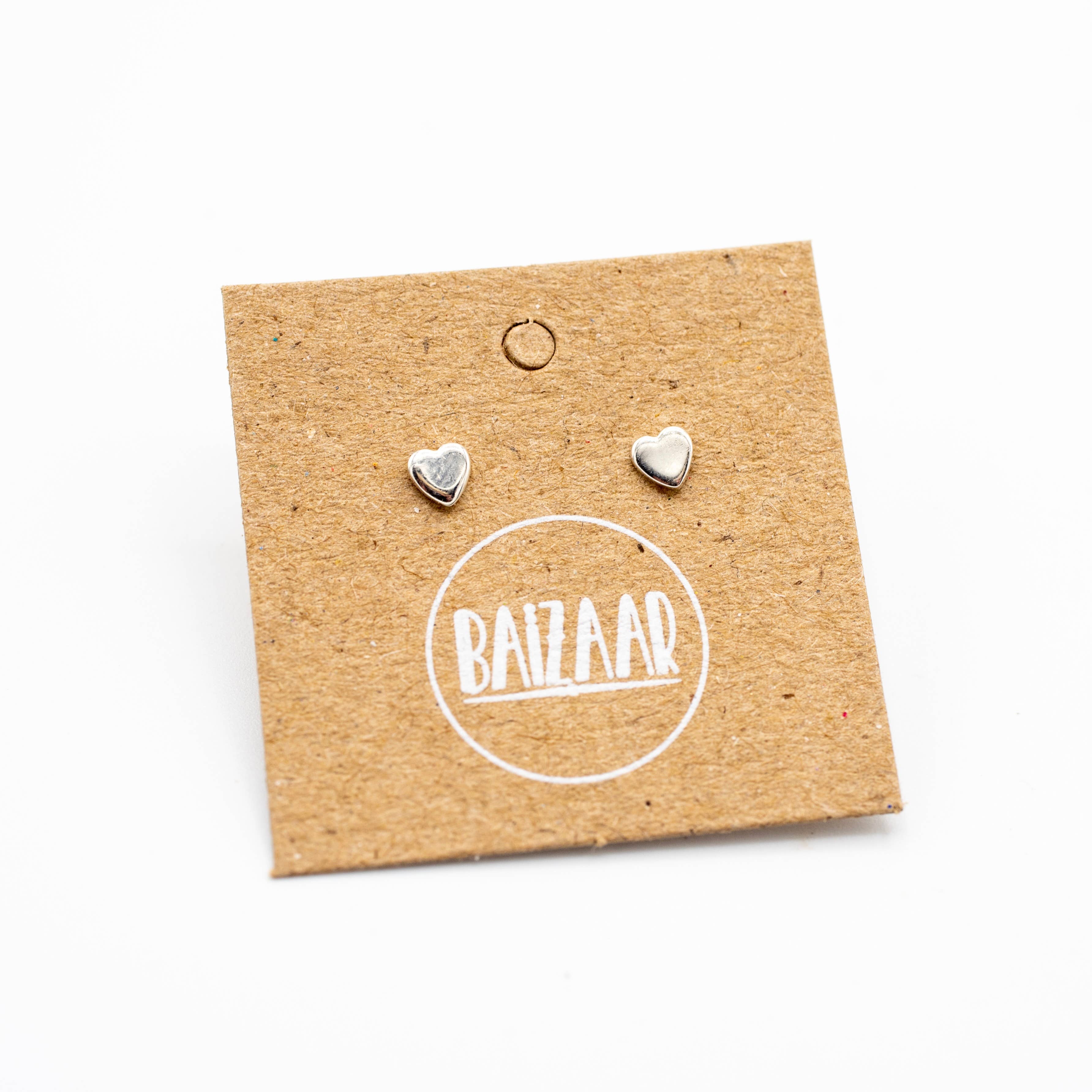 Sterling Silver Teeny Tiny Heart Stud