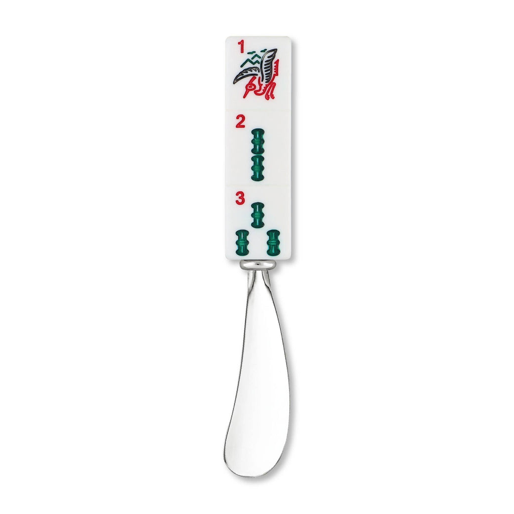 Bamboos 2-Piece Mahjong  Zinc Cheese Spreader