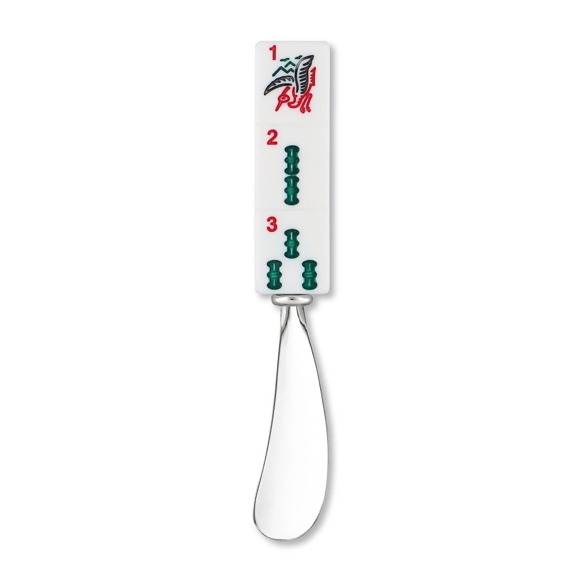 Bamboos 2-Piece Mahjong  Zinc Cheese Spreader