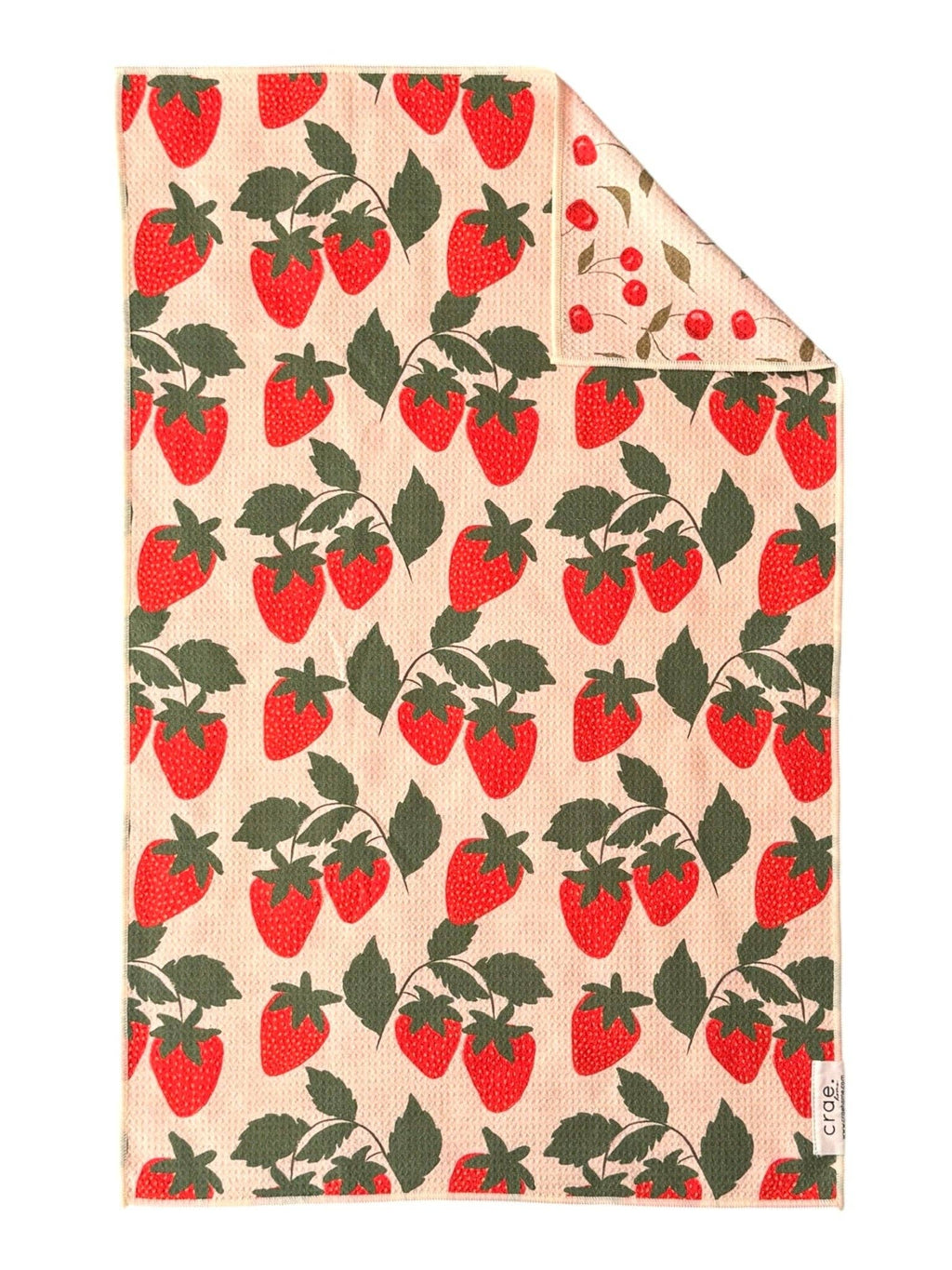 Berries & Cherries: Reversible Hand Towel -Crae.Home -